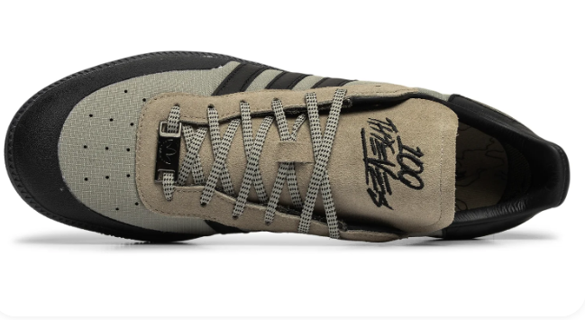 adidas x 100 Thieves Palos Hills 'Silver Pebble / Core Black' Sneakers (JR5536)