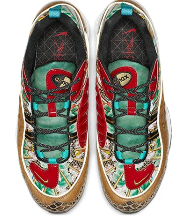 Nike Air Max 98 'Chinese New Year' - Multi-Color / Metallic Gold / University Red