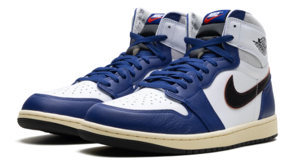 Air Jordan 1 High "Rare Air" Sneakers - Royal Blue/White/Black