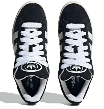 adidas Campus 'Core Black / Cloud White' Leather Sneakers (HQ8708)