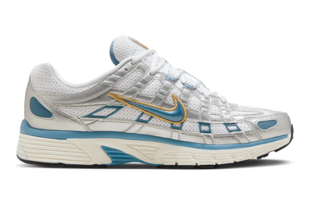 Nike Men's P-6000 'Metallic Silver Aegean Storm' Sneakers