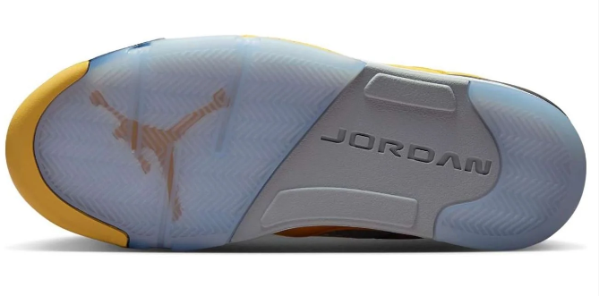 Air Jordan 5 Tokyo-Inspired Sneakers - Yellow Suede