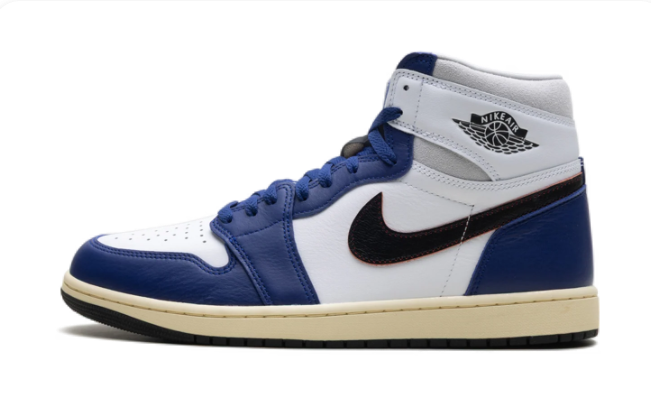 Air Jordan 1 High "Rare Air" Sneakers - Royal Blue/White/Black