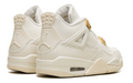 Women's Air Jordan 4 "Metallic Gold" Sneakers - Sail/Black