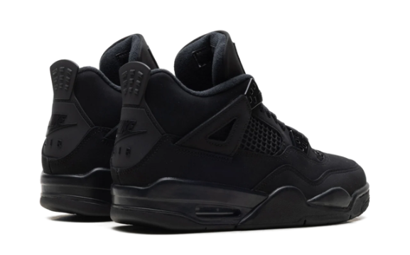 Air Jordan 4 "Black Cat" Sneakers - Black/Light Graphite