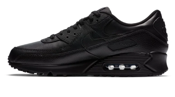 Nike Air Max 90 LTR Men's Shoes - Leather Triple Black