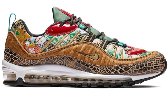 Nike Air Max 98 'Chinese New Year' - Multi-Color / Metallic Gold / University Red