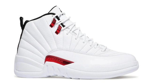 Air Jordan 12 Retro 'Twist' Sneakers - White/University Red/Black