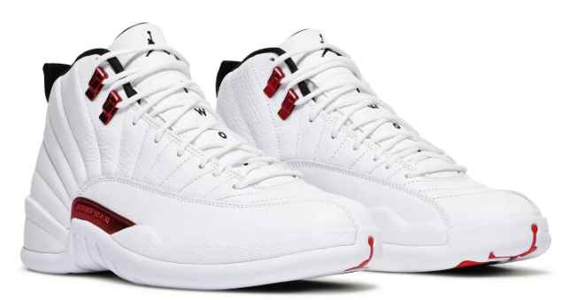 Air Jordan 12 Retro 'Twist' Sneakers - White/University Red/Black