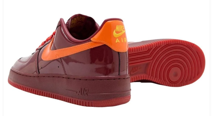 Nike Air Force 1 Low 'Red Patent' - Picante Red / White