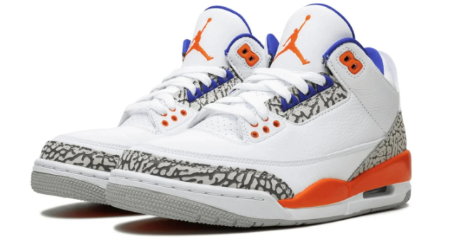 Air Jordan 3 "Knicks" Sneakers - White/Blue