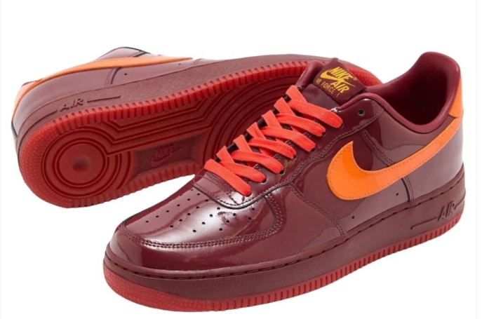 Nike Air Force 1 Low 'Red Patent' - Picante Red / White