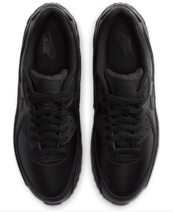 Nike Air Max 90 LTR Men's Shoes - Leather Triple Black