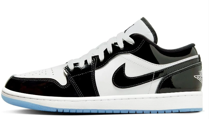 Air Jordan 1 Low SE "Black/White Concord" Sneakers