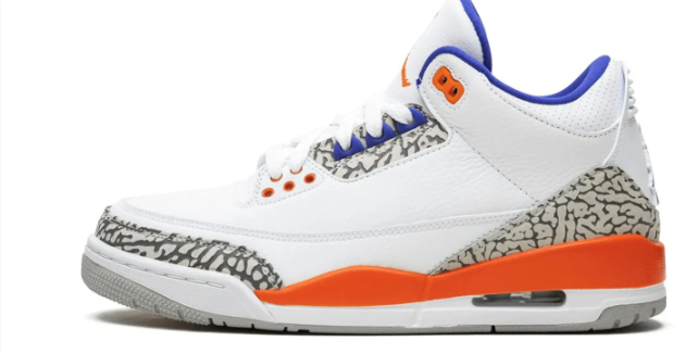 Air Jordan 3 "Knicks" Sneakers - White/Blue