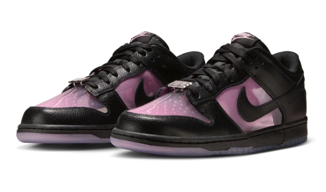 Nike Dunk Low Retro Premium 'Black and Pink Rise' Sneakers